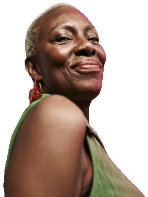 Confident lady facing the camera smiling