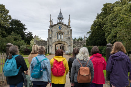 Members of Lyra York looking at Bishopthorpe Palace