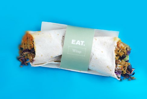 Houmous and falafel wrap Houmous and falafel wrap