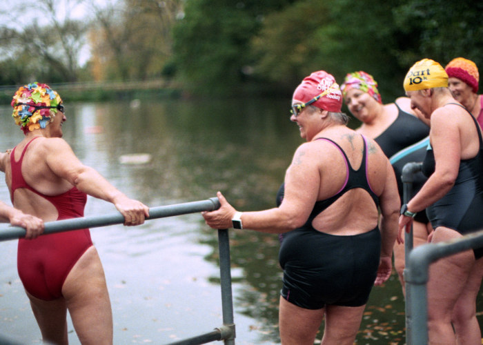 Group of lady wild swimmers