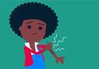woman with itchy, sore, red eczema woman with itchy, sore, red eczema