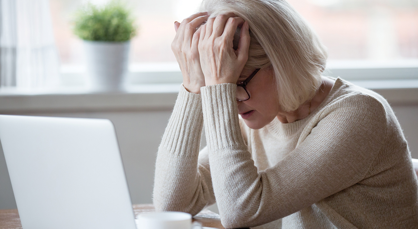 female employee suffering from dementia