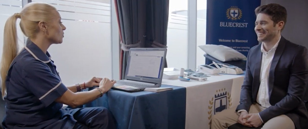 Person at a Health Assessment appointment