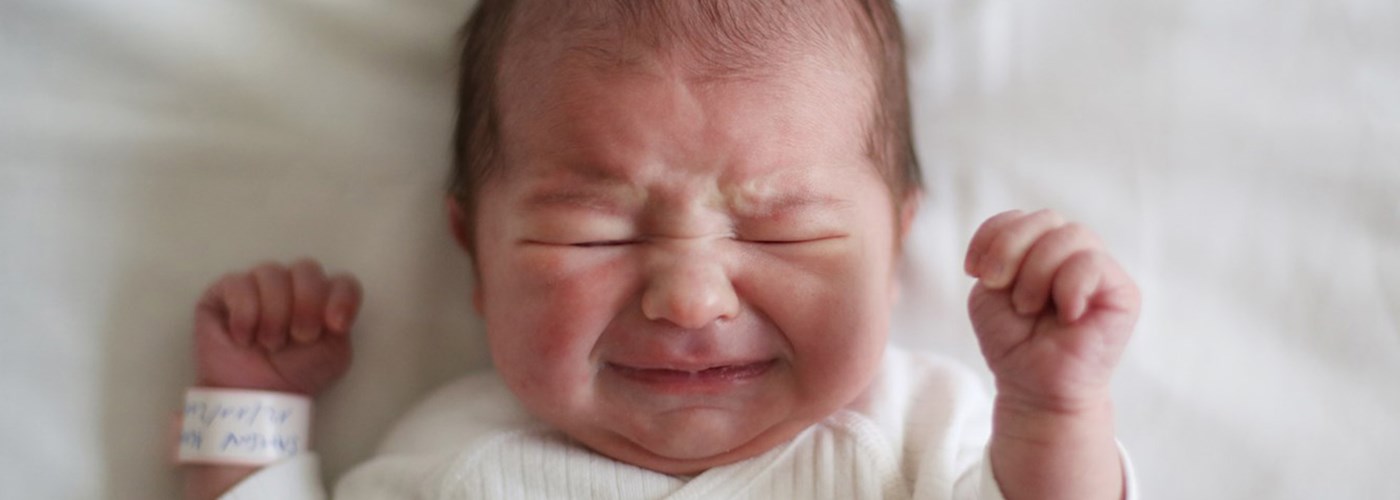 Newborn baby crying