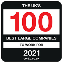 Best Companies - The UK's 100 best large companies to work for 2021